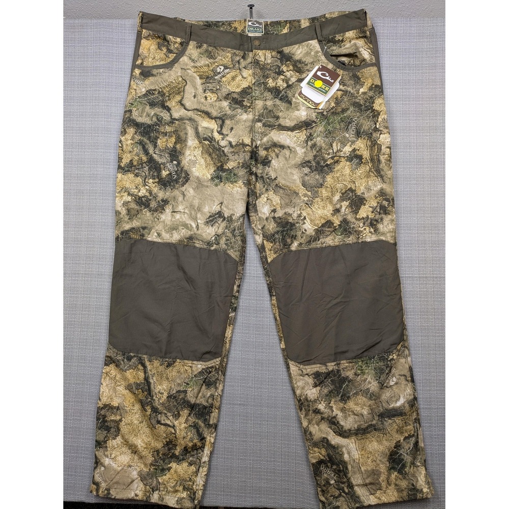 Drake Snow Pants Mens 3XL Camo Fleece Lined Hunting Adjustable Waist Mossy Oak